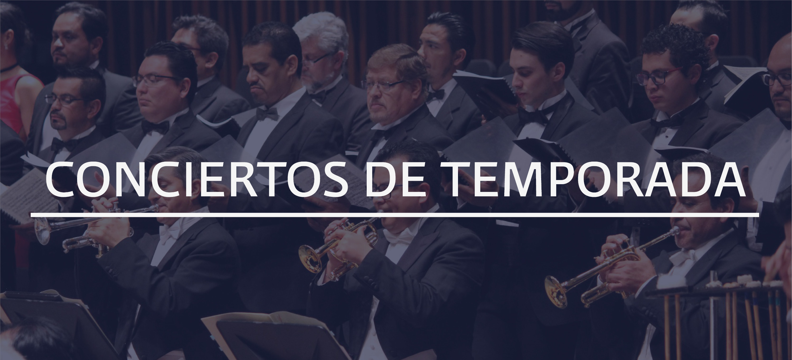 Integrantes de la Orquesta Sinfónica Nacional de México